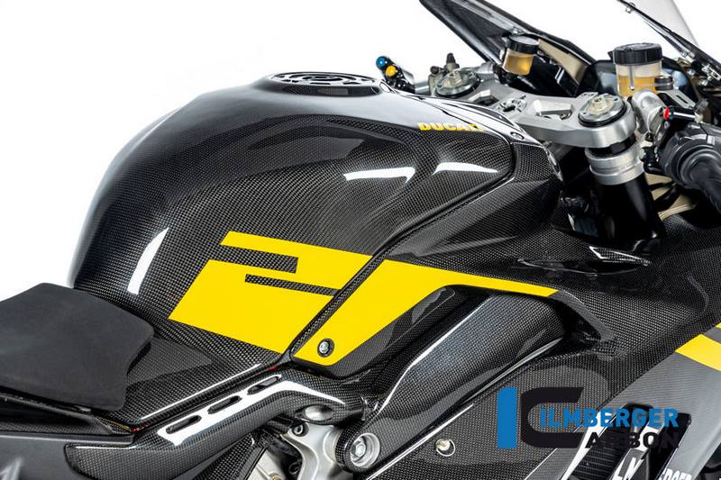 ILMBERGER / イルムバーガーカーボン タンクカバー Ducati パニガーレ V4 22 Racing - グロス | TAV.035.V4R2G.K