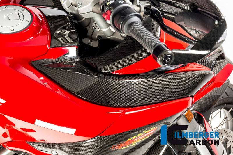 ILMBERGER / イルムバーガーカーボンパーツ タンクカバー 右 / エアーチャンネルカバー 右側 グロス Ducati MTS 1200 '15 | TOR.012.