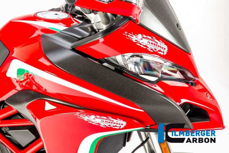 ILMBERGER / イルムバーガーカーボンパーツ タンクカバー 右 / エアーチャンネルカバー 右側 マット Ducati MTS 1200 '15 | TOR.112.D