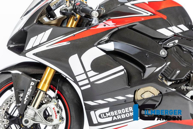 ILMBERGER / イルムバーガーカーボンパーツ フェアリングサイドパネル 左 グロス Panigale V4 Racing | VEL.053.D4RAG.K