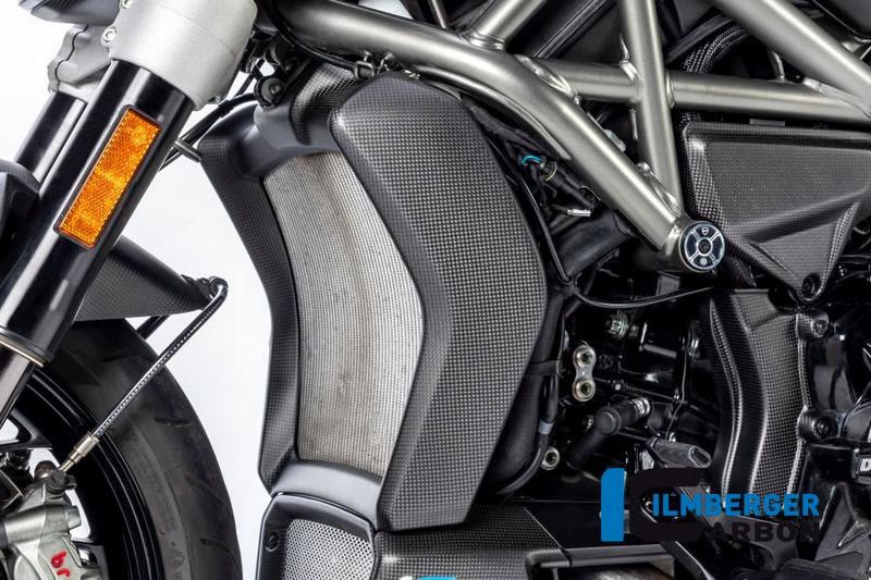 ILMBERGER / イルムバーガーカーボンパーツ ラジエーターカバー セット 3パーツ マット Ducati XDiavel '16 | WKK.125.XD16M.K