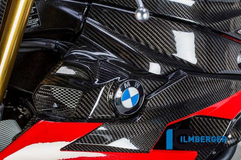 ILMBERGER / イルムバーガーカーボンパーツ ウォータークーラーカバー 左側 カーボン BMW S1000R 2014- | WKL.208.S100N.K