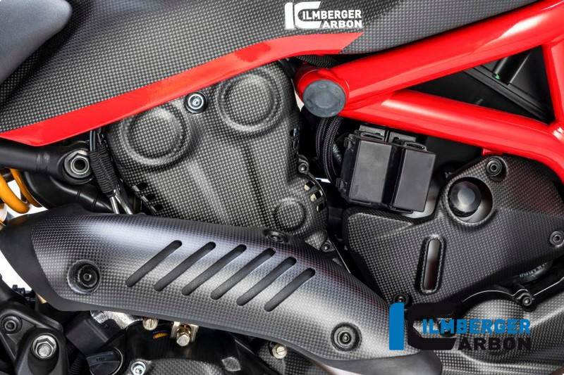 ILMBERGER / イルムバーガーカーボンパーツ バーティカル(縦) カムベルトカバー マット - Ducati Monster 1200/1200 S | ZAV.113.D12MM.K