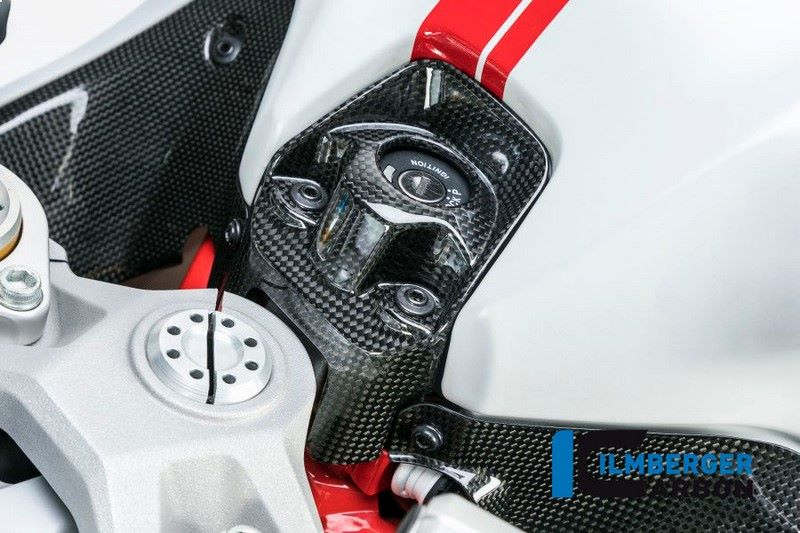 ILMBERGER / イルムバーガーカーボンパーツ イグニッションスイッチカバー グロスカーボン - Ducati Supersport 939 | ZSA.004.DSS7G.K