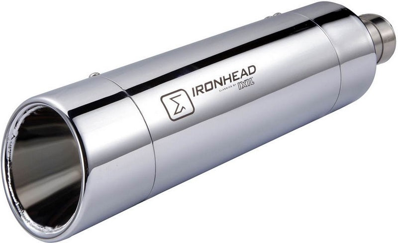 IXIL / イクシル Slip On Exhaust - Ironhead Round Chrome | HD 1002 SC
