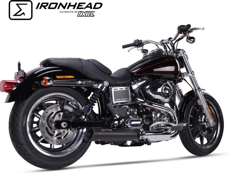 IXIL / イクシル Slip On Exhaust - Ironhead Round Black | HD 1003 SB
