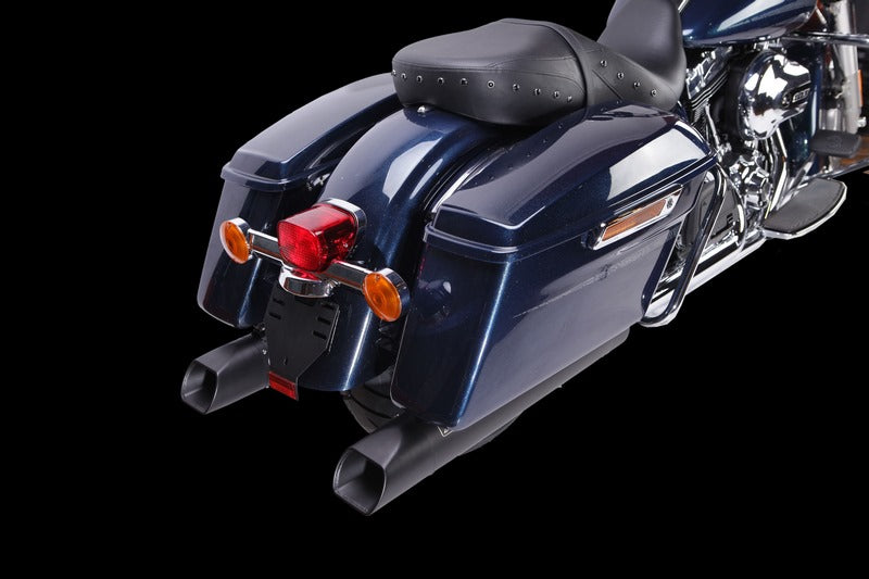 IXIL / イクシル Slip On Exhaust (Right Muffler) - Ironhead Round Black | HD 1018 SB