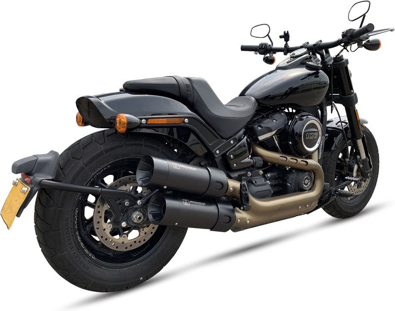 IXIL / イクシル Slip On Exhaust (Upper Muffler) - Ironhead Round Black | HD 1020 SB