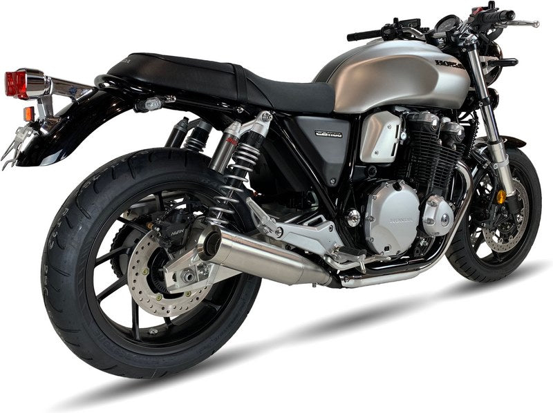 IXIL / イクシル Slip On Exhaust (Left Muffler) - Ironhead Round Matt Inox | HH 6101 SS