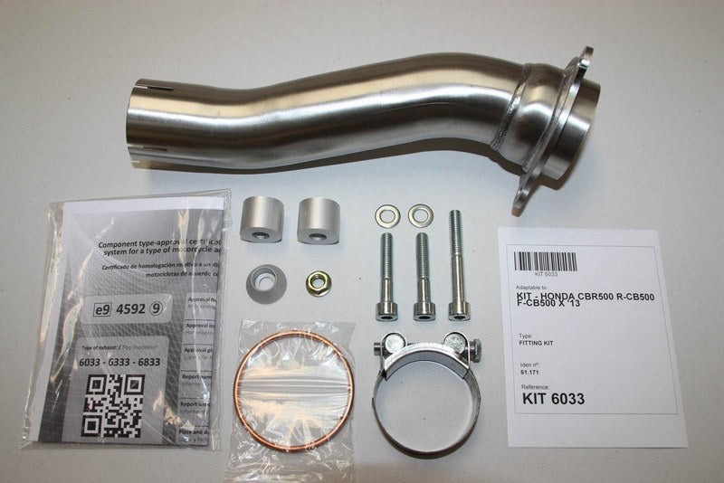 IXIL / イクシル Slip On Exhaust - Hexoval Xtrem Titanium | OH 6033 VTI