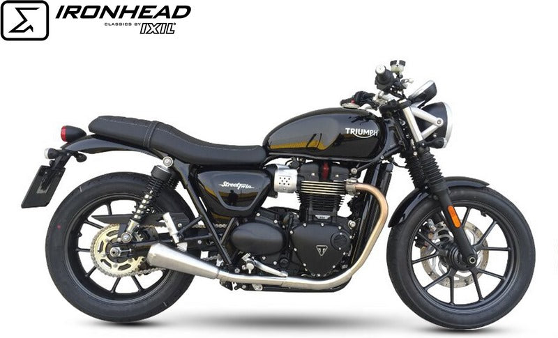 IXIL / イクシル Slip On Exhaust (Right Muffler) - Ironhead Conical Matt Inox | OT 460 SS