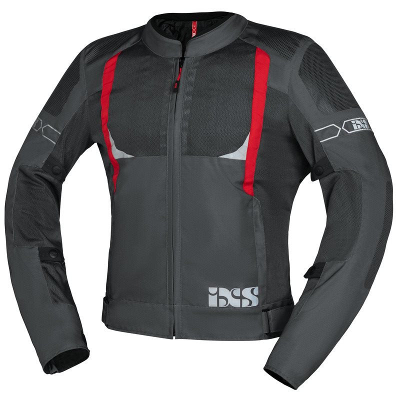 IXS / イクス Sport Jacket Trigonis-Air Darkgrey-Grey-Red | X51063-992