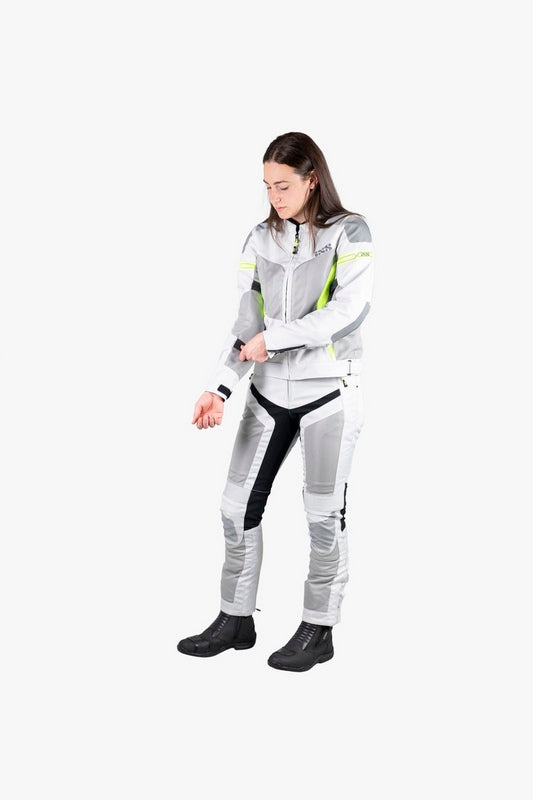 IXS / イクス Sport Women'S Jacket Trigonis-Air Light Grey-Grey-Neon Yellow | X51064-995