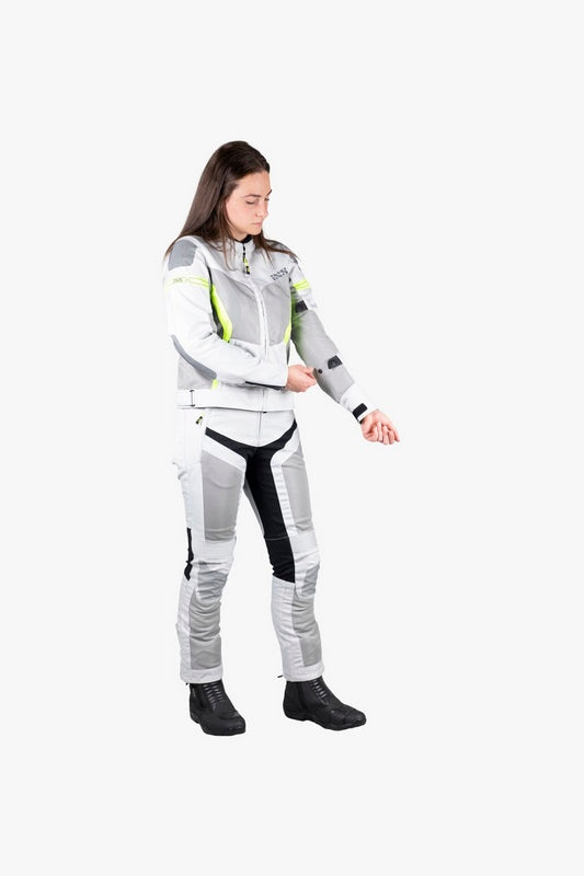 IXS / イクス Sport Women'S Jacket Trigonis-Air Light Grey-Grey-Neon Yellow | X51064-995