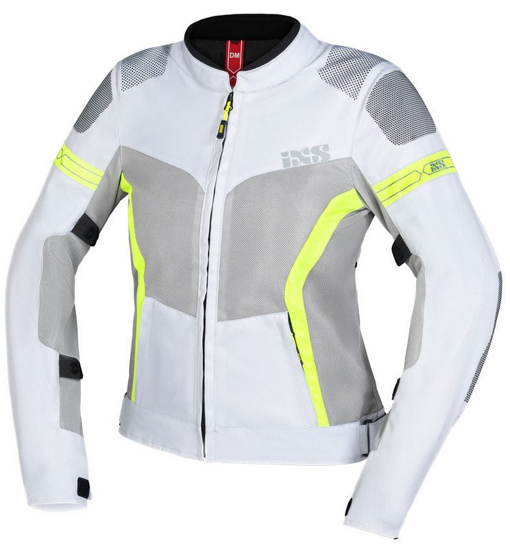 IXS / イクス Sport Women'S Jacket Trigonis-Air Light Grey-Grey-Neon Yellow | X51064-995