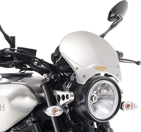 Kappa / カッパ グレーアノダイズドアルミニウム ユニバーサルスクリーン Race Cafe for naked motorcycles 20 5 x 26 5 cm (H x W) | 100ALK