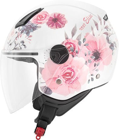 Kappa KV28 Miami Elise Lady Demi-Jet helmet in thermoplastic material White | HKKV28FELWF