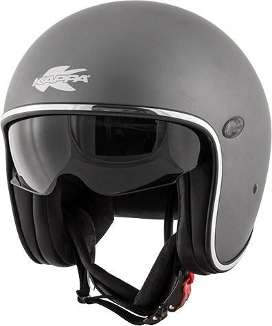 Kappa KV29 Philadelphia Basic Jet helmet in composite fibers Matt Black | HKKV29BN900