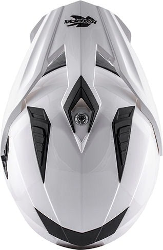 Kappa KV30 Enduro Basic Full-face helmet in thermoplastic material Glossy White | HKKV30BB910