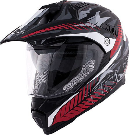 Kappa KV30 Enduro Full-face helmet in thermoplastic material Tour Camouflage / Red / Glossy Black | HKKV30FCMRW