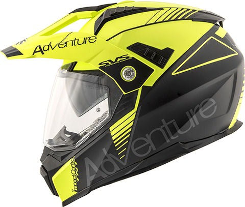 Kappa KV30 Enduro Full-face helmet in thermoplastic material Adventure Neon Yellow / Matt Black | HKKV30FNYBK