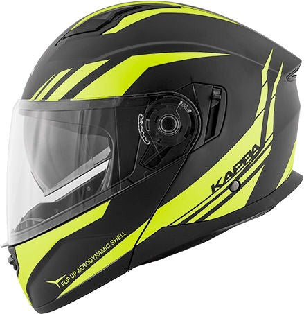 Kappa KV31 Arizona Phantom Modular helmet in thermoplastic material Matt Black / Yellow | HKKV31FPHKY