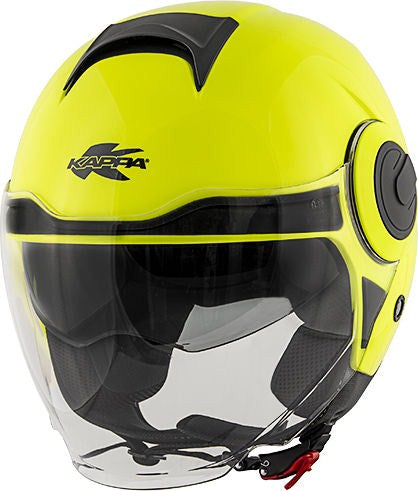 Kappa KV37 Oregon Jet helmet in thermoplastic material Neon Glossy Yellow | HKKV37BG126