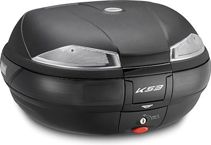 Kappa / カッパ トップケース 53 ltr (トランスペアレント リフレクター付) ブラック | K53N