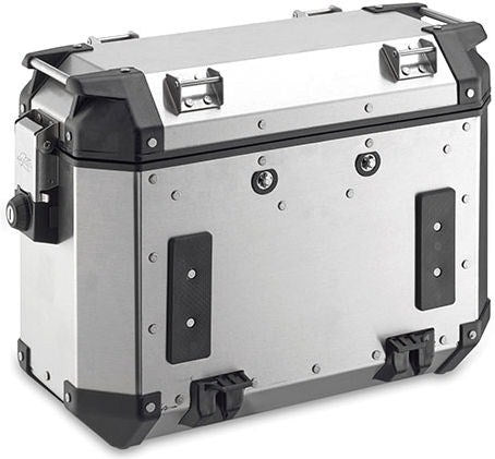 Kappa / カッパ サイドケース (ペア) 37 ltr 1.5 mm ナチュラルアルミニウム | KVE37A
