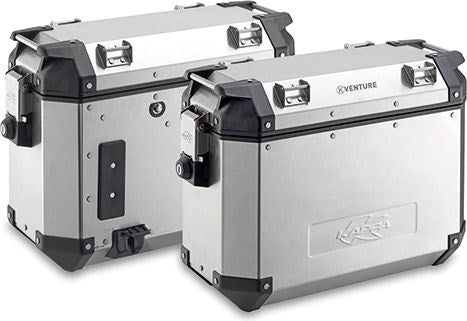 Kappa / カッパ サイドケース (ペア) 37 ltr 1.5 mm ナチュラルアルミニウム | KVE37A