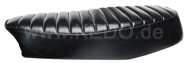Kedo SR500 Seat Complete Black OEM Replica (NEW:. Now incl rear seat base rubber item 27153) | 10127RP