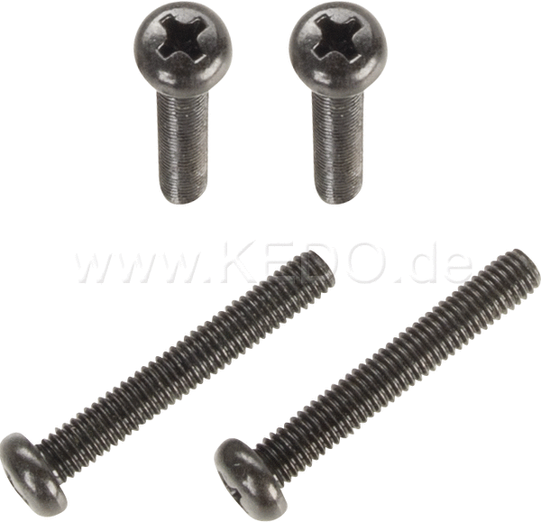 Kedo Bolt-Set for Handlebar Switch Housings 4 Pcs Phillips Head M5 Black | 10290