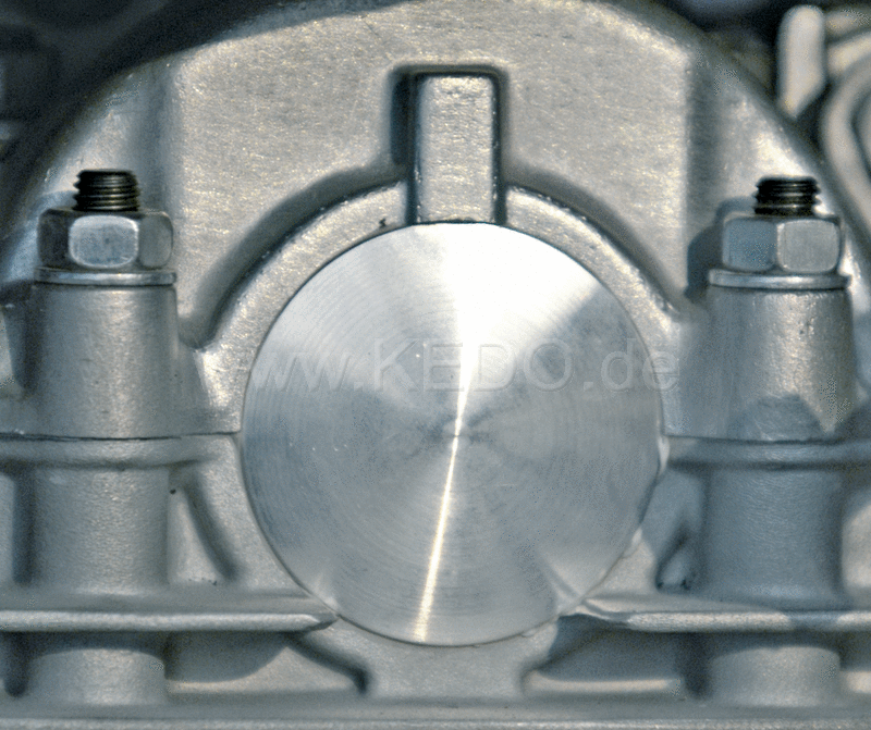 Kedo dummy plug for TDC Viewer 'Classic' type Domed aluminum | 20046