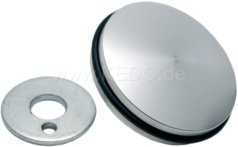 Kedo dummy plug for TDC Viewer 'Classic' type Domed aluminum | 20046