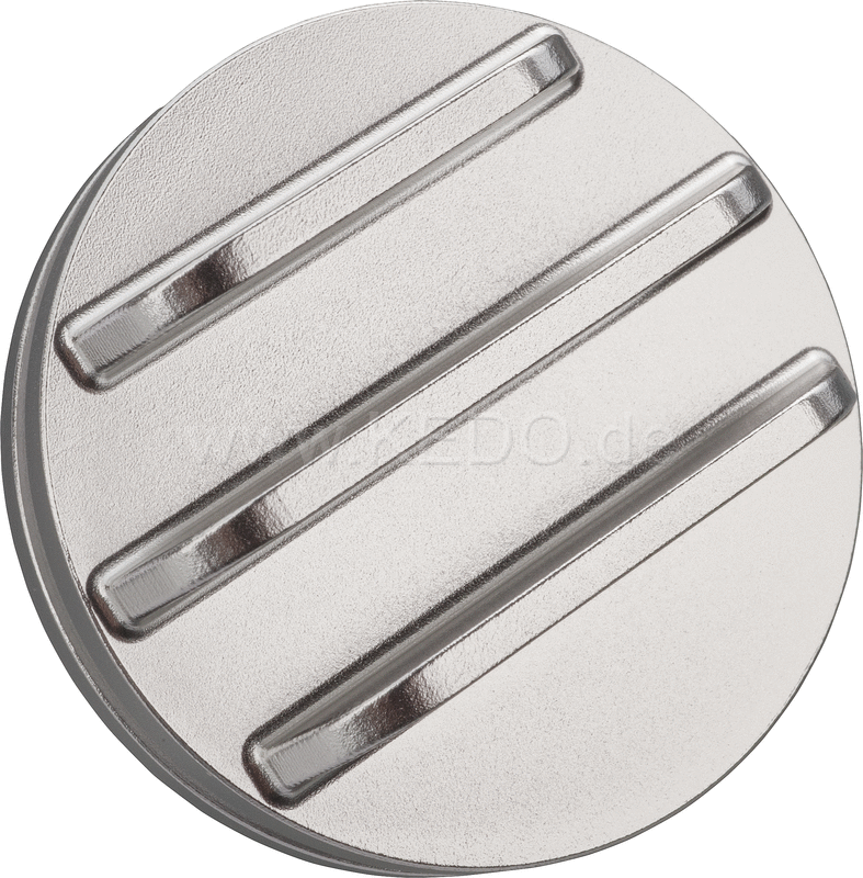 Kedo dummy plug for TDC Viewer 'Vintage' with cooling fins siver anodized aluminum | 20074