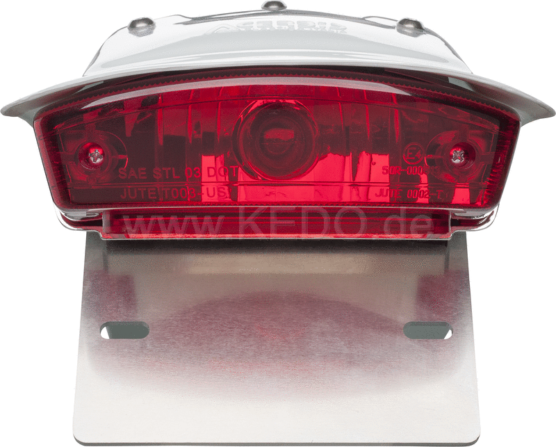Kedo SuperMoto Rear Fender White (Red Taillight Street Legal) | 20078