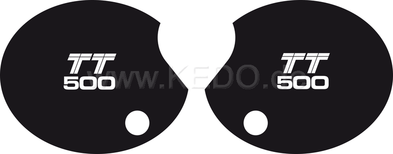 Kedo Side Cover Decal Set 'TT500' 1 Pair Right & Left Lettering TT500 US model '80 | 20106