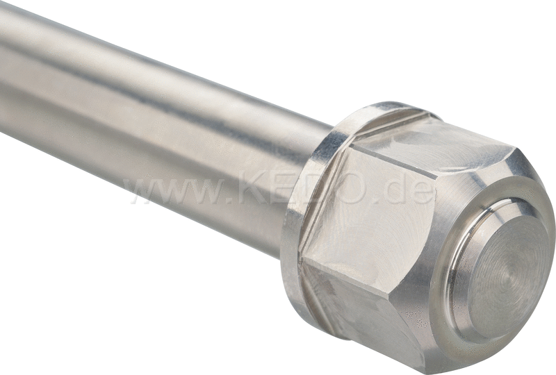 Kedo HD Swingarm Axle Hex Head (OEM groove Style) thread on one side | 21011