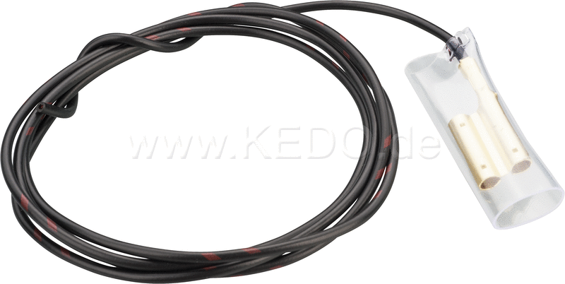 Kedo Ground Cable with 3-way-Japan female connector cable length 100cm 0.75qmm black (universal use E.G. for central ground point taillight / indicator) | 22000