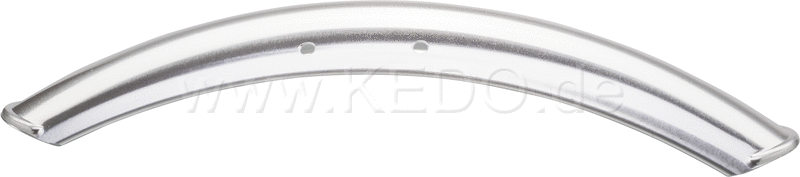 Kedo aluminum front fenders 'Shorty' for 18 Blank incl Brushed aluminum brackets. | 22068