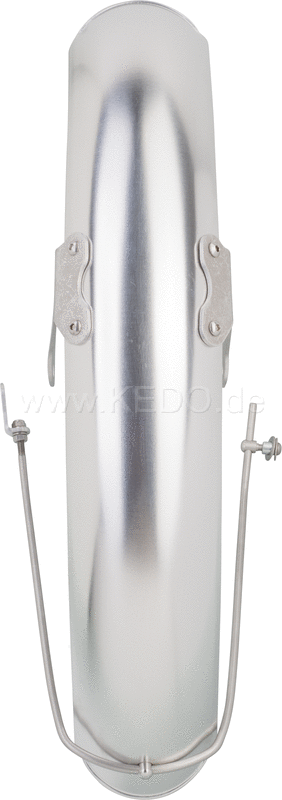 Kedo 19 aluminum front fenders 'Long' Blank incl Brushed aluminum brackets | 22095