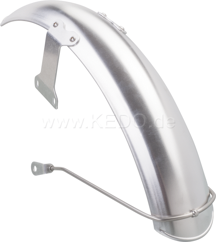 Kedo 19 aluminum front fenders 'Long' Blank incl Brushed aluminum brackets | 22095RE