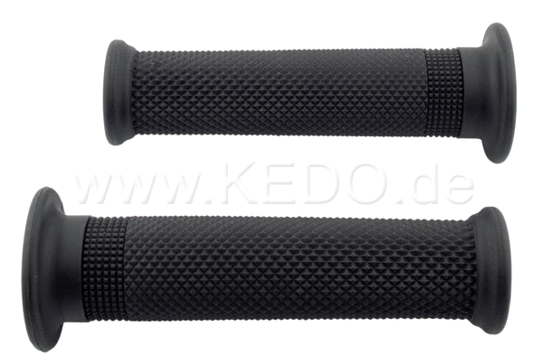 Kedo Handlebar Grip 'Karat midi' black 1 pair length 135mm d = 22 / 25mm Ccosed ends suitable for 22mm handlebars | 22101B