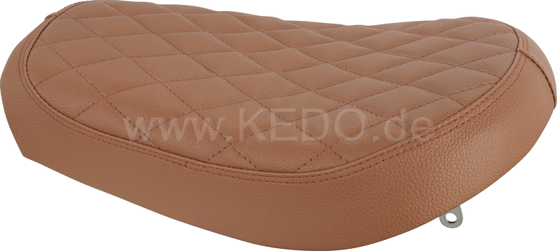 Kedo Solo Seat complete brown with hand-sewn Diamond pattern ready-to-mount | 22503