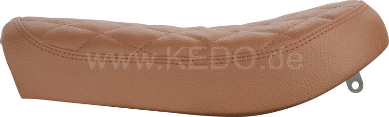 Kedo Solo Seat complete brown with hand-sewn Diamond pattern ready-to-mount | 22503