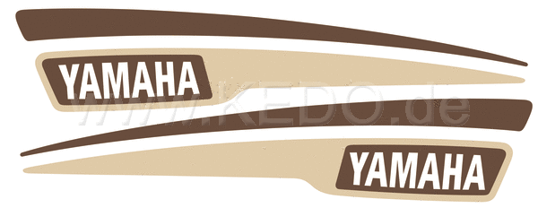 Kedo JvB-moto 'B track' Fuel Tank Decal brown / beige one pair (top-coatable) | 22630