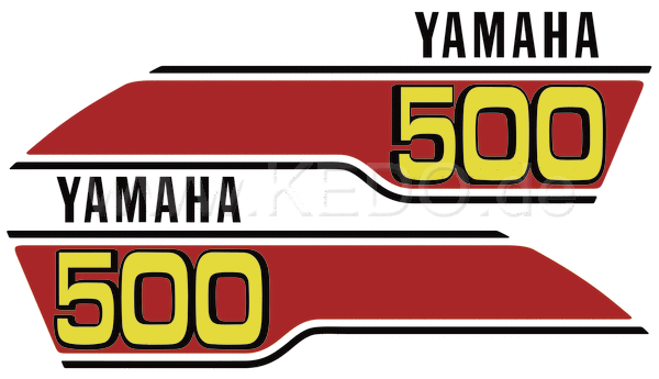 Kedo Fuel Tank Decal Edition 'B-Track 500' Black / Red / Yellow | 22678