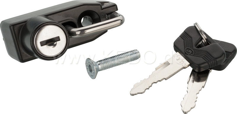 Kedo Replica Helmet Lock for retrofitting or original replacement including two keys and fixing screw (mounting point:right next to the battery side cover). | 27041RP