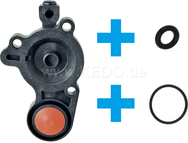 Kedo Air-Cut Valve Cover Cap (BST34 Flat Slide Carb) including O-ring. | 29122-1