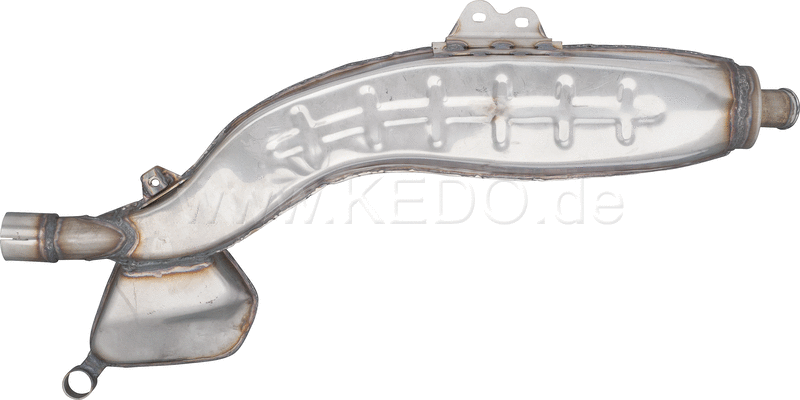 Kedo Replica Silencer Stainless Steel Not Treated with mounting spots for Heat Shields (OEM Shape Heat Shields not included) | 29170R